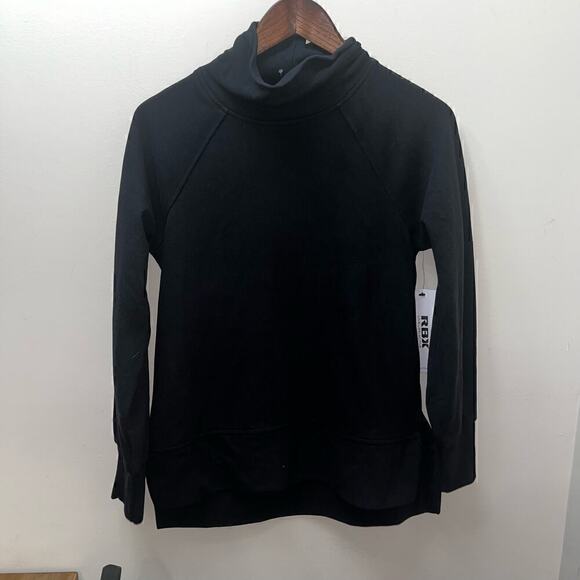 RBX Women's Jacquard Fleece Cowl Neck Top Size XS - Picture 2 of 5